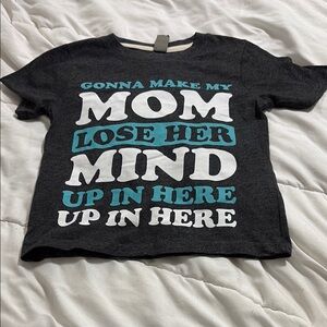 Kids Graphic Tee - gray and White